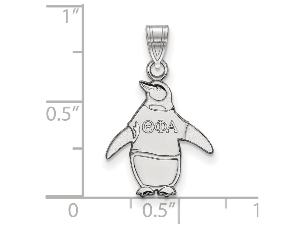 LogoArt Sterling Silver Theta Phi Alpha Small Pendant Necklace