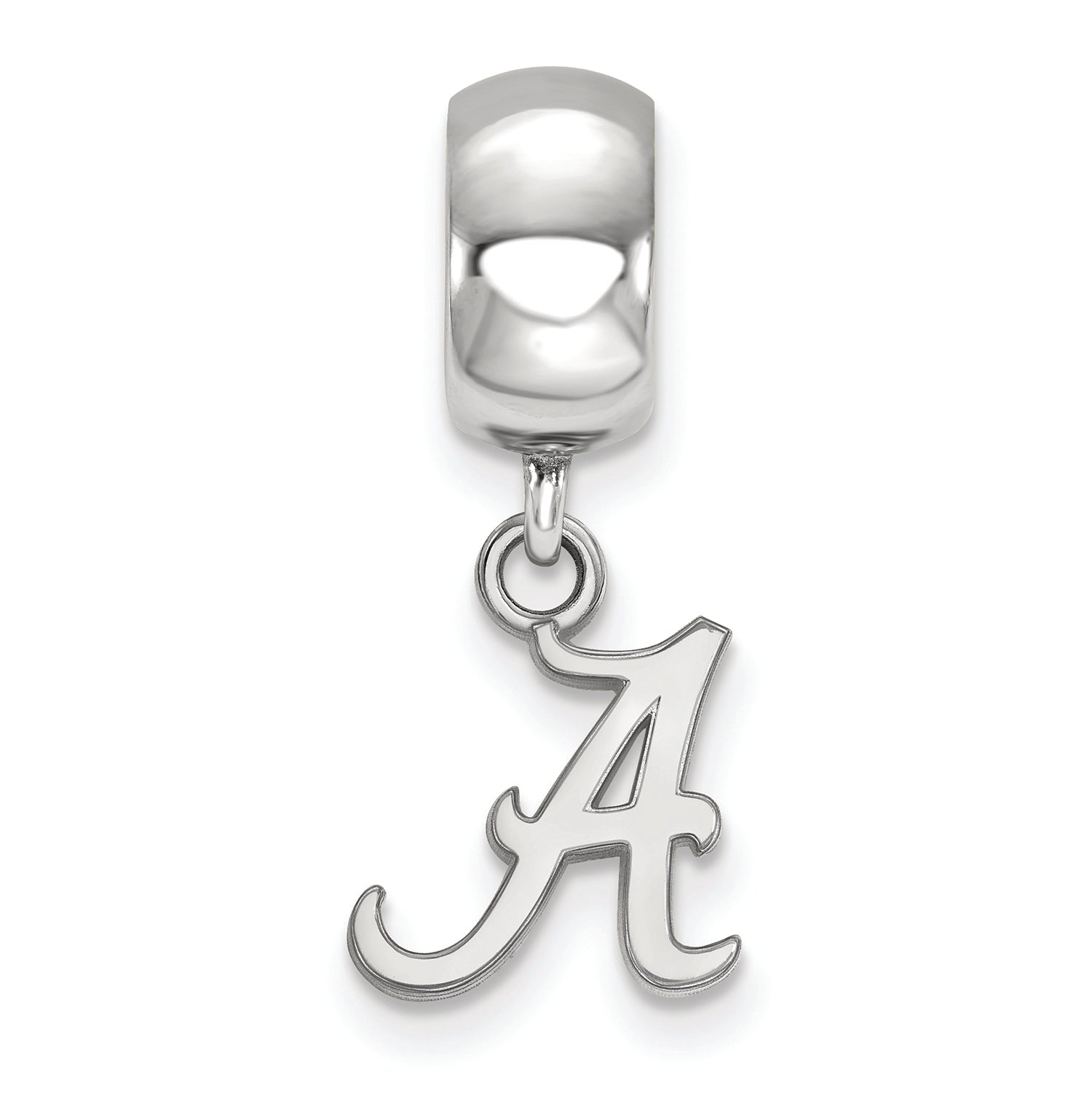 LogoArt Sterling Silver University Of Alabama Bead Charm Charm Xs Dangle Bead Charm