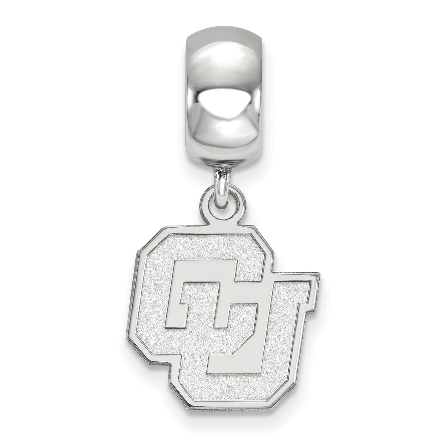 LogoArt Sterling Silver University Of Colorado Bead Charm Charm Small Dangle Bead Charm