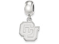 LogoArt Sterling Silver University Of Colorado Bead Charm Charm Small Dangle Bead Charm