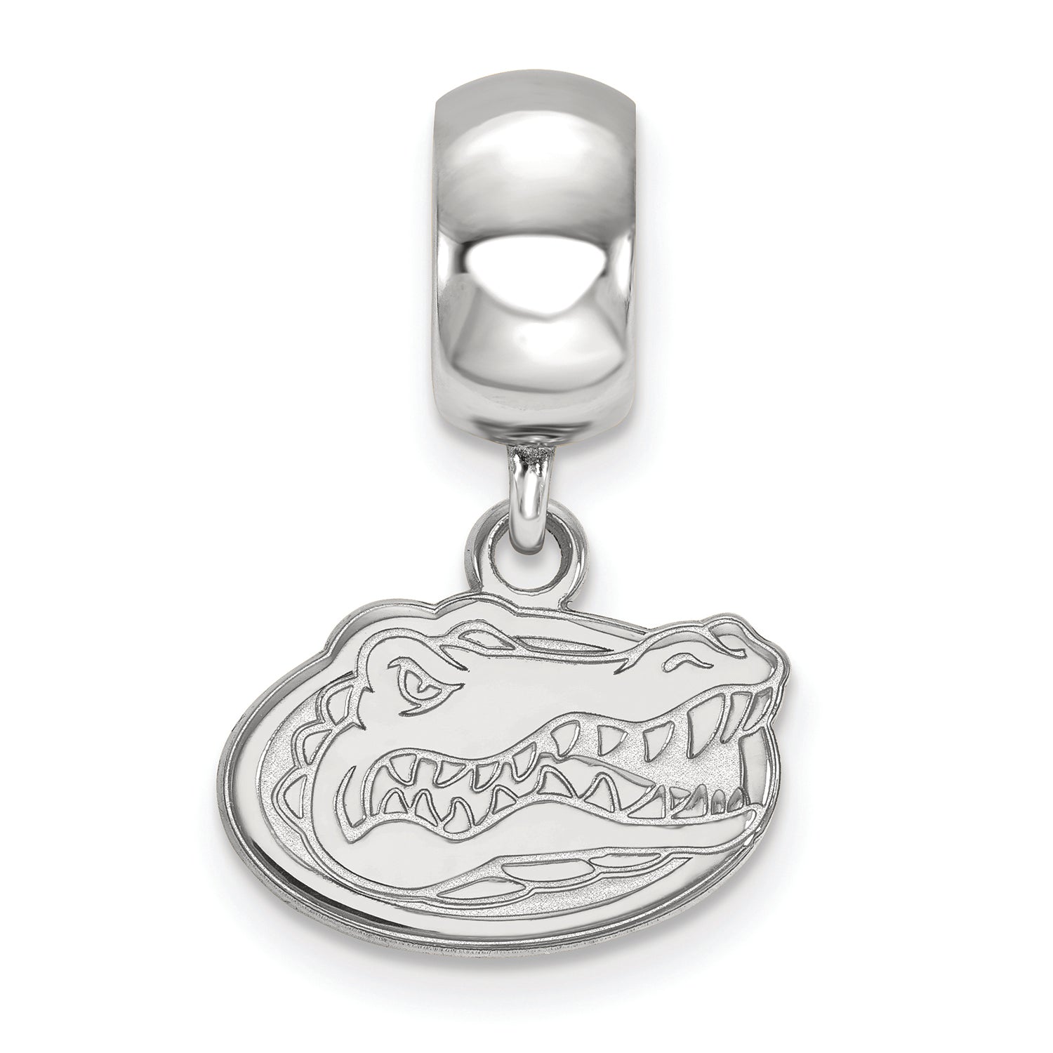 LogoArt Sterling Silver University Of Florida Bead Charm Charm Xs Dangle Bead Charm
