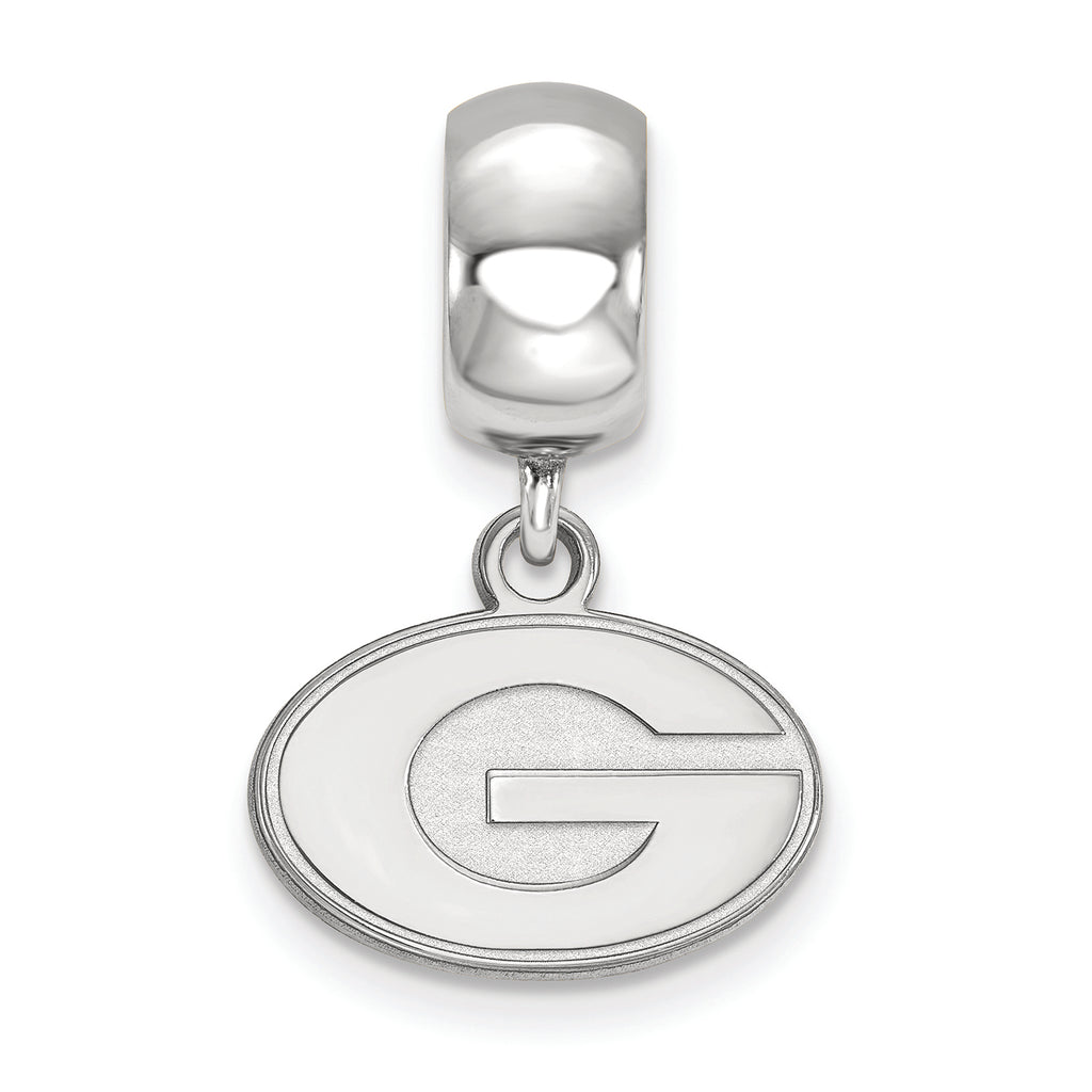 LogoArt Sterling Silver University Of Georgia Bead Charm Charm Xs Dangle Bead Charm