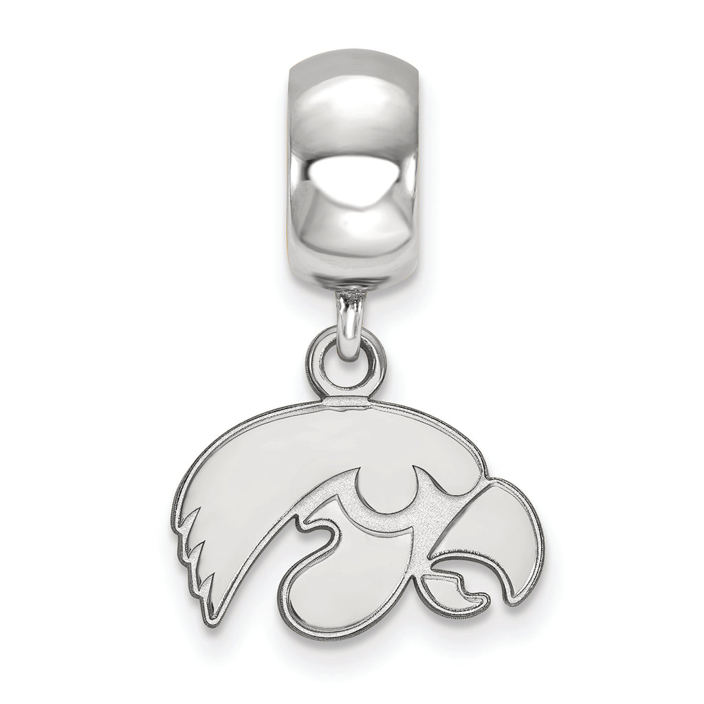 LogoArt Sterling Silver University Of Iowa Bead Charm Charm Xs Dangle Bead Charm