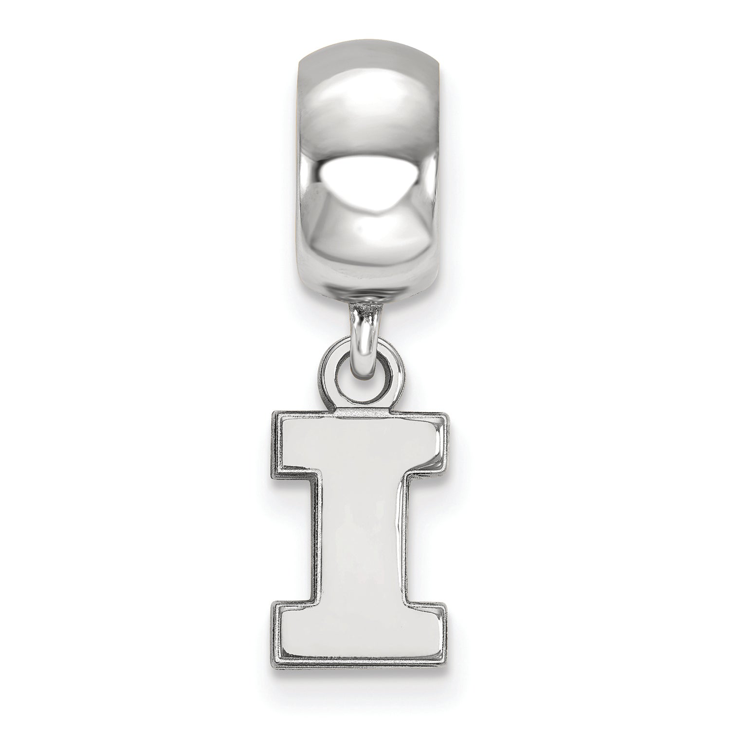 LogoArt Sterling Silver University Of Illinois Bead Charm Charm Xs Dangle Bead Charm