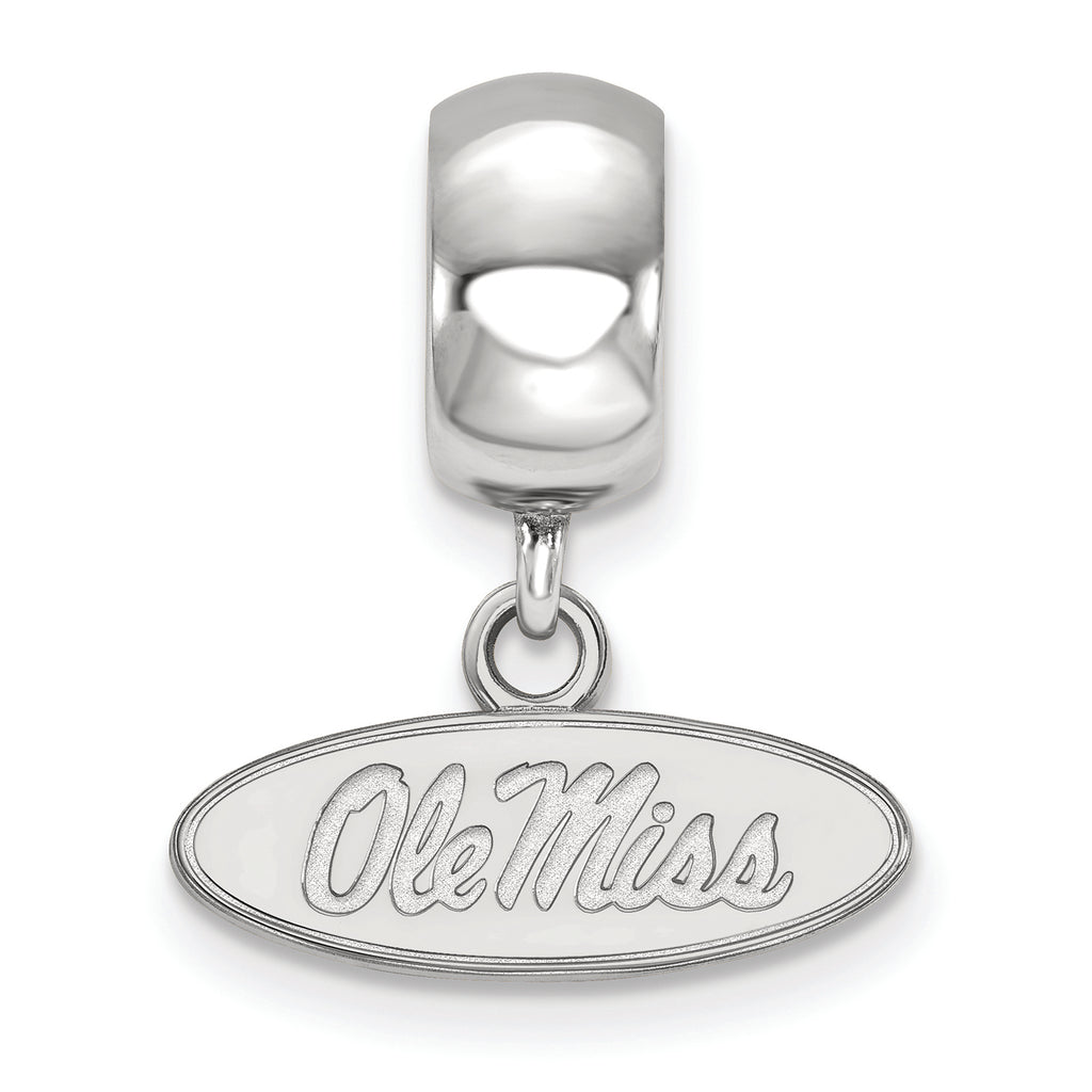 LogoArt Sterling Silver University Of Mississippi Bead Charm Charm Xs Dangle Bead Charm