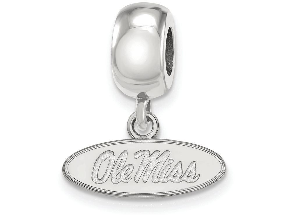 LogoArt Sterling Silver University Of Mississippi Bead Charm Charm Xs Dangle Bead Charm