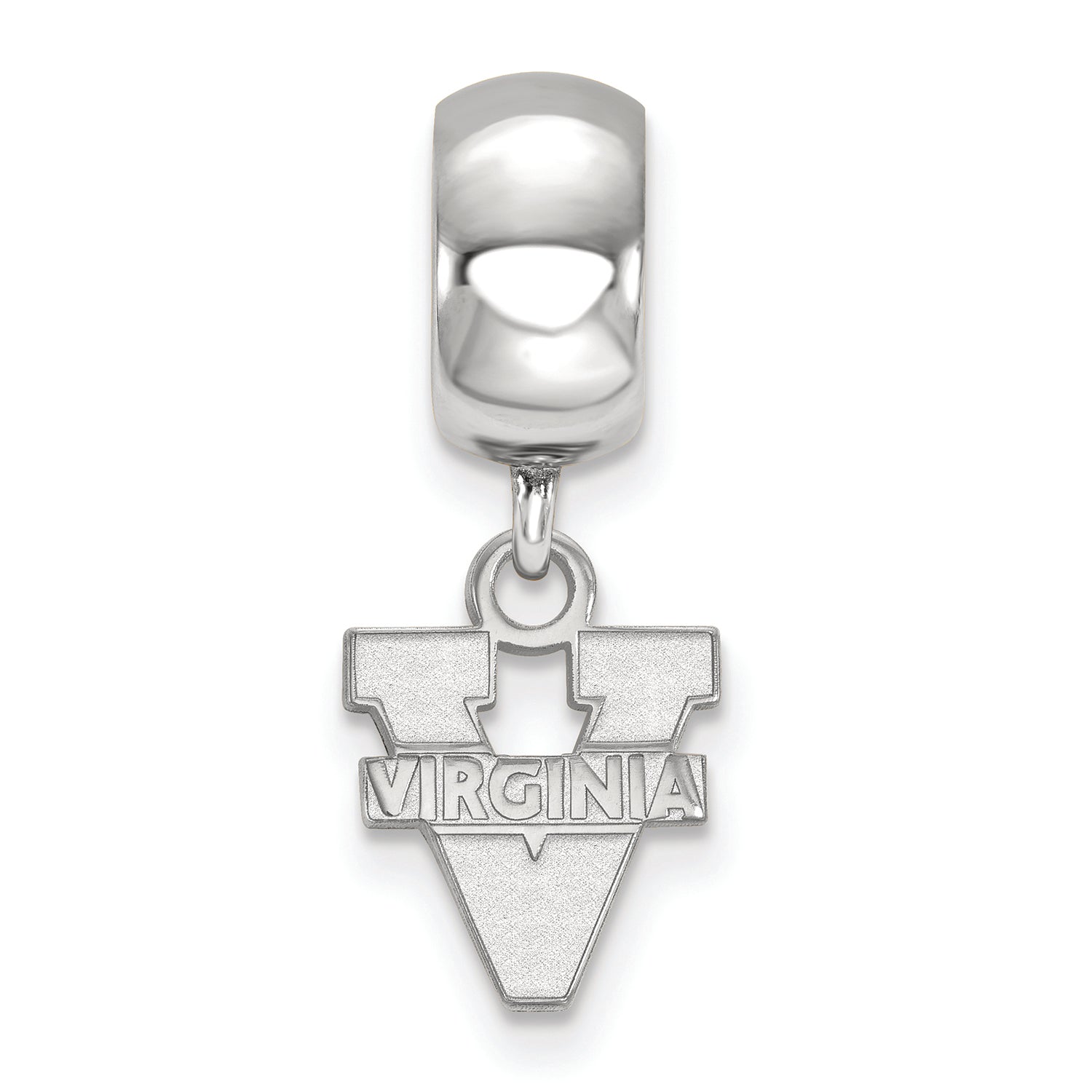 LogoArt Sterling Silver University Of Virginia Bead Charm Charm Xs Dangle Bead Charm