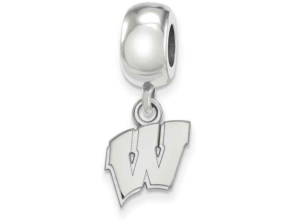 LogoArt Sterling Silver University Of Wisconsin Bead Charm Charm Xs Dangle Bead Charm
