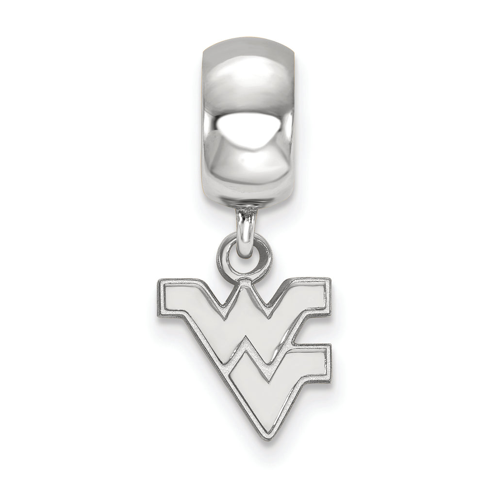 LogoArt Sterling Silver West Virginia University Bead Charm Charm Xs Dangle Bead Charm