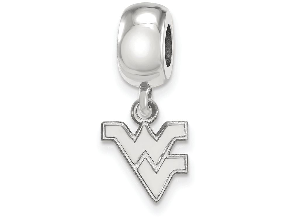 LogoArt Sterling Silver West Virginia University Bead Charm Charm Xs Dangle Bead Charm
