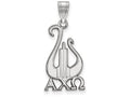 LogoArt Sterling Silver Alpha Chi Omega Medium Pendant Necklace