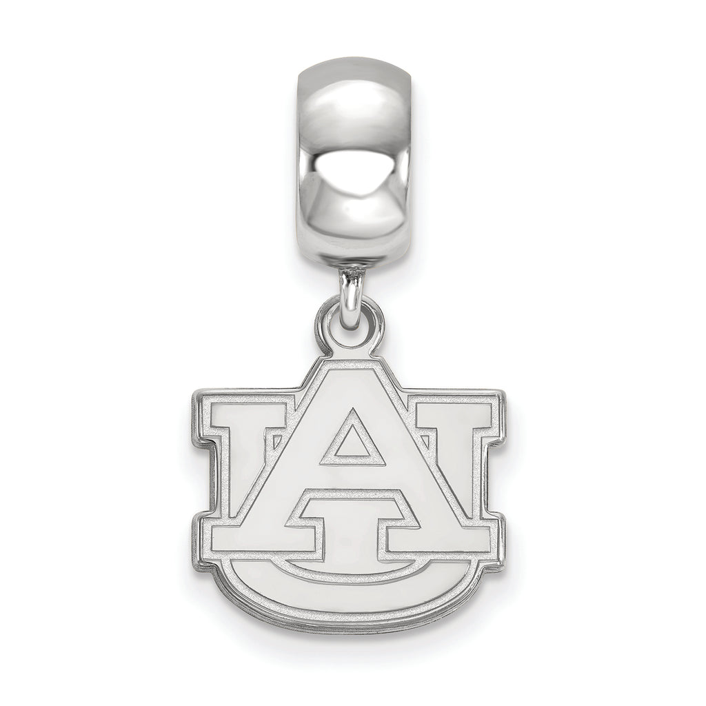 LogoArt Sterling Silver Auburn University Bead Charm Charm Small Dangle Bead Charm