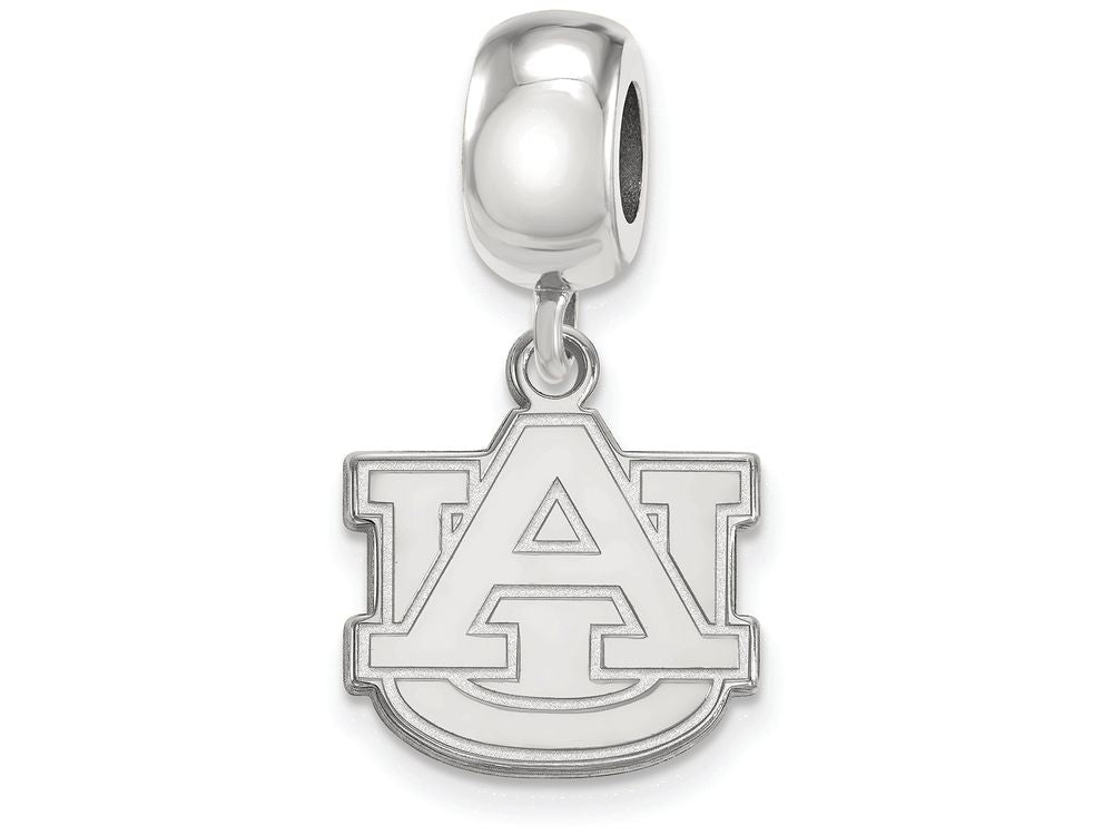 LogoArt Sterling Silver Auburn University Bead Charm Charm Small Dangle Bead Charm