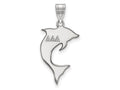LogoArt Sterling Silver Delta Delta Delta Medium Pendant Necklace