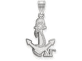 LogoArt Sterling Silver Delta Gamma Medium Pendant Necklace