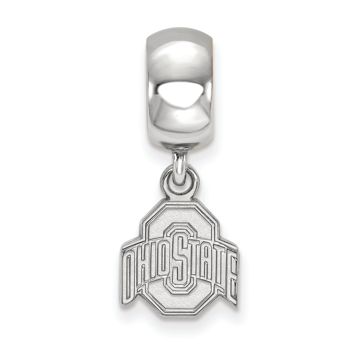 LogoArt Sterling Silver Ohio State University Bead Charm Charm Xs Dangle Bead Charm