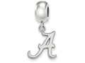 LogoArt Sterling Silver University Of Alabama Bead Charm Charm Small Dangle Bead Charm