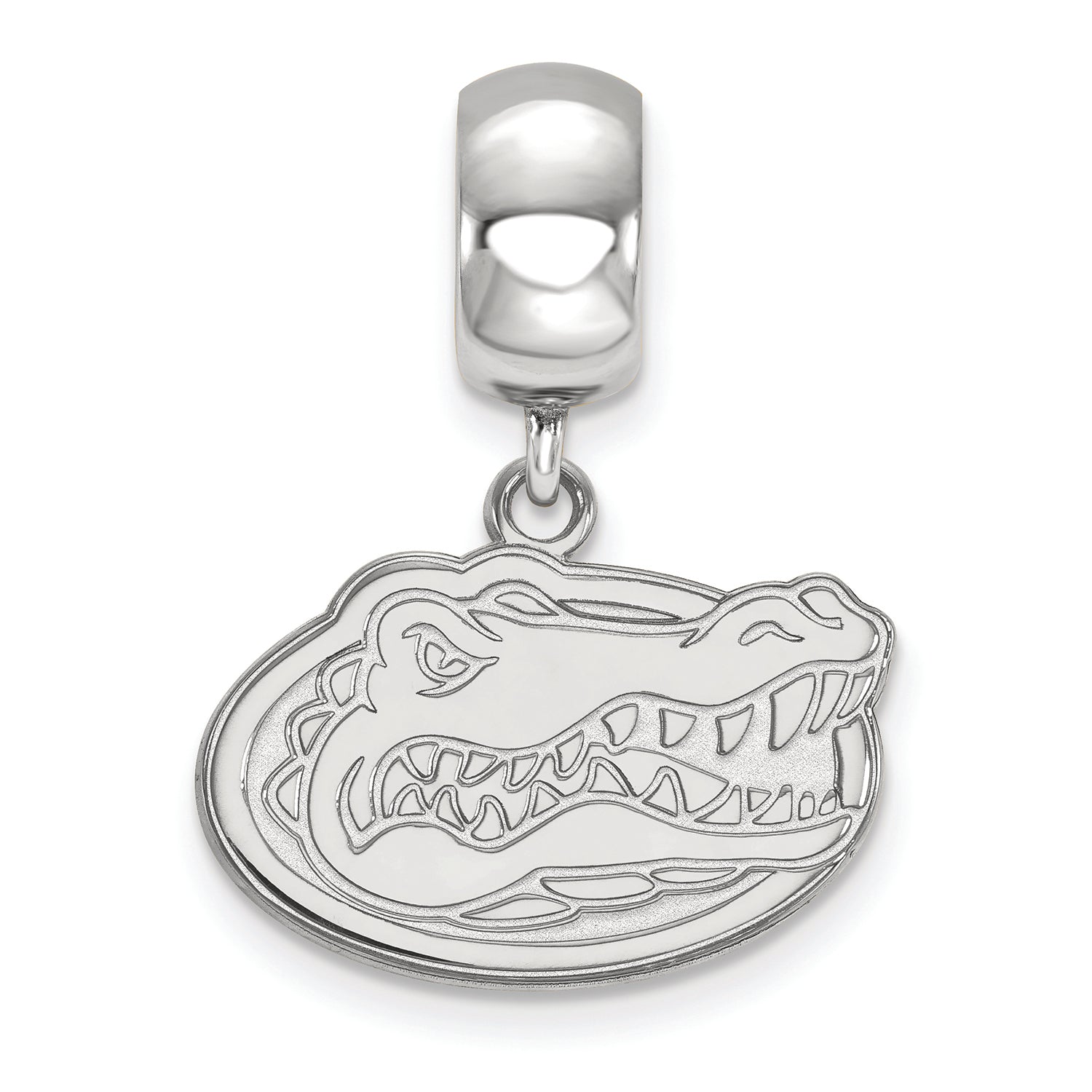 LogoArt Sterling Silver University Of Florida Bead Charm Charm Small Dangle Bead Charm