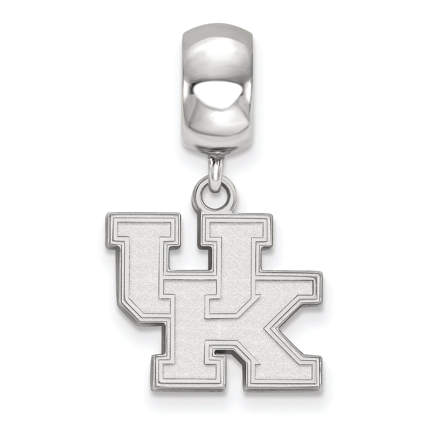 LogoArt Sterling Silver University Of Kentucky Bead Charm Charm Small Dangle Bead Charm