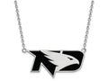 LogoArt Sterling Silver University Of North Dakota Large Enamel Pendant Necklace