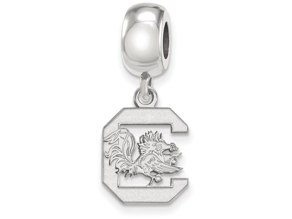 LogoArt Sterling Silver University Of South Carolina Bead Charm Charm Small Dangle Bead Charm