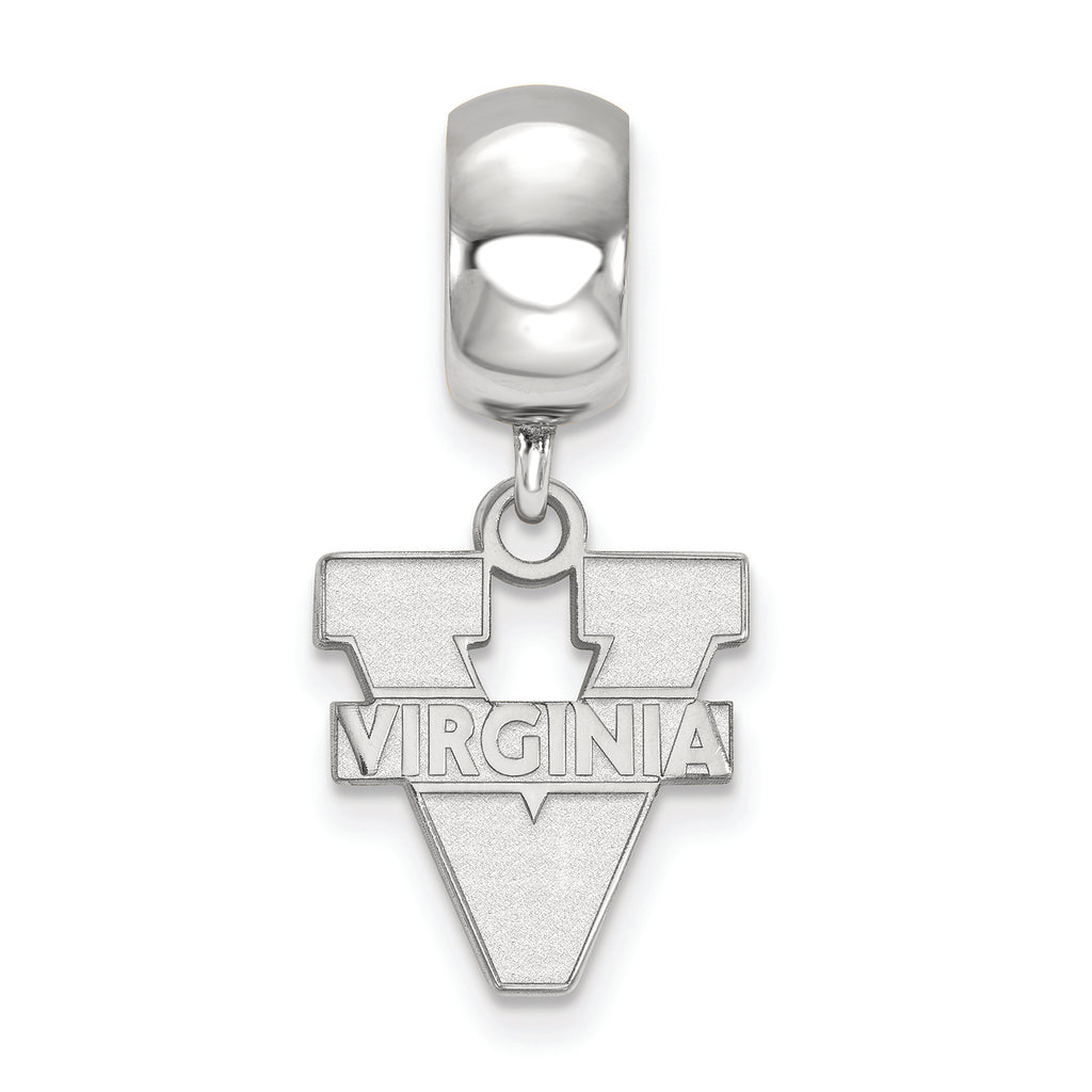 LogoArt Sterling Silver University Of Virginia Bead Charm Charm Small Dangle Bead Charm