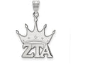 LogoArt Sterling Silver Zeta Tau Alpha Medium Pendant Necklace