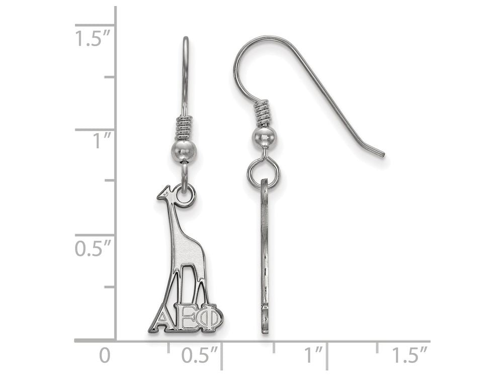 LogoArt Sterling Silver Alpha Epsilon Phi Medium Dangle Earrings