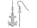 LogoArt Sterling Silver Alpha Sigma Tau Medium Dangle Earrings