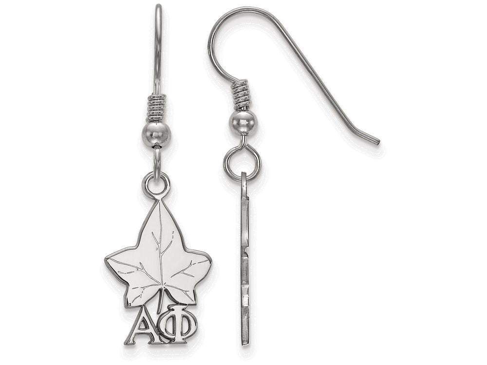 LogoArt Sterling Silver Alpha Phi Medium Dangle Earrings