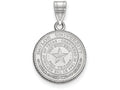 LogoArt Sterling Silver Baylor University Medium Crest Pendant Necklace