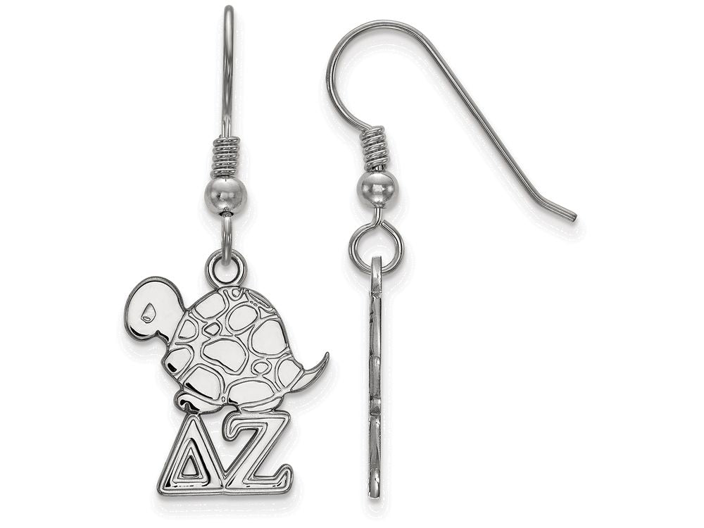 LogoArt Sterling Silver Delta Zeta Medium Dangle Earrings