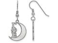 LogoArt Sterling Silver Gamma Phi Beta Medium Dangle Earrings