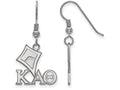 LogoArt Sterling Silver Kappa Alpha Theta Medium Dangle Earrings