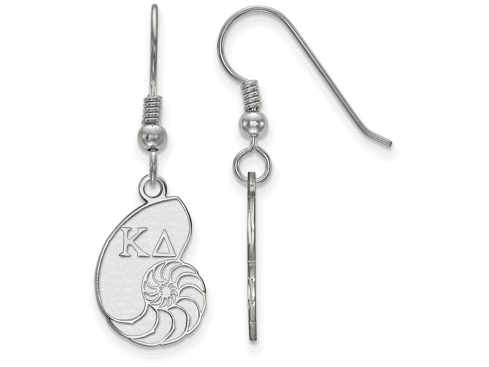 LogoArt Sterling Silver Kappa Delta Medium Dangle Earrings