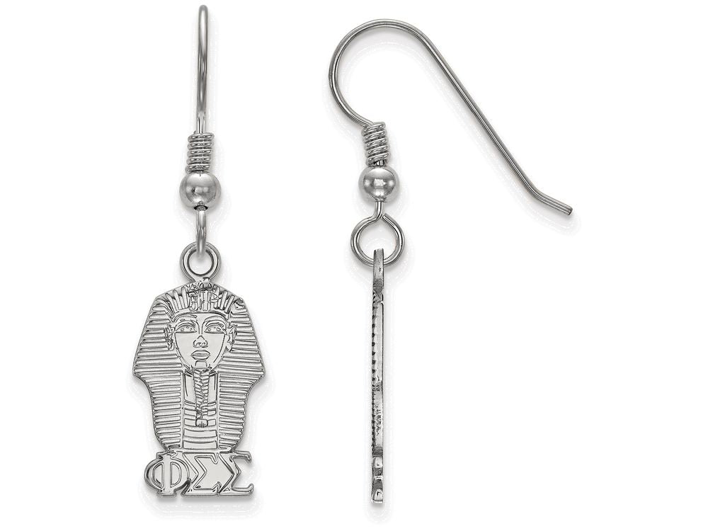 LogoArt Sterling Silver Phi Sigma Sigma Medium Dangle Earrings