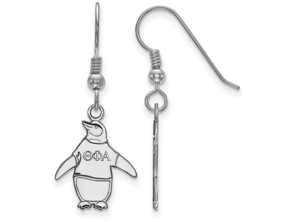 LogoArt Sterling Silver Theta Phi Alpha Medium Dangle Earrings