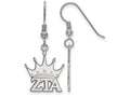 LogoArt Sterling Silver Zeta Tau Alpha Medium Dangle Earrings