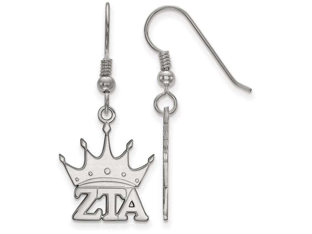 LogoArt Sterling Silver Zeta Tau Alpha Medium Dangle Earrings