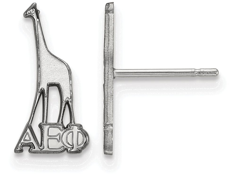 LogoArt Sterling Silver Alpha Epsilon Phi Extra Small Post Earrings