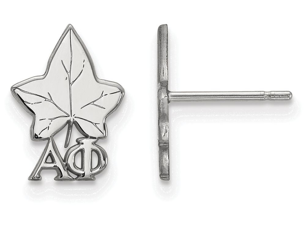 LogoArt Sterling Silver Alpha Phi Extra Small Post Earrings