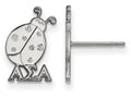 LogoArt Sterling Silver Alpha Sigma Alpha Extra Small Post Earrings