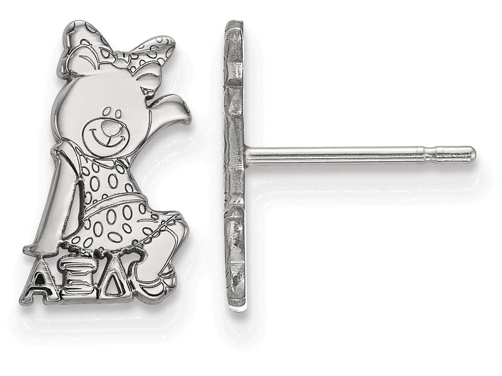 LogoArt Sterling Silver Alpha Xi Delta Extra Small Post Earrings