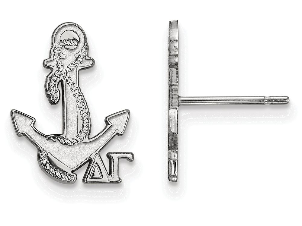 LogoArt Sterling Silver Delta Gamma Extra Small Post Earrings