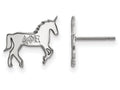 LogoArt Sterling Silver Delta Phi Epsilon Extra Small Post Earrings