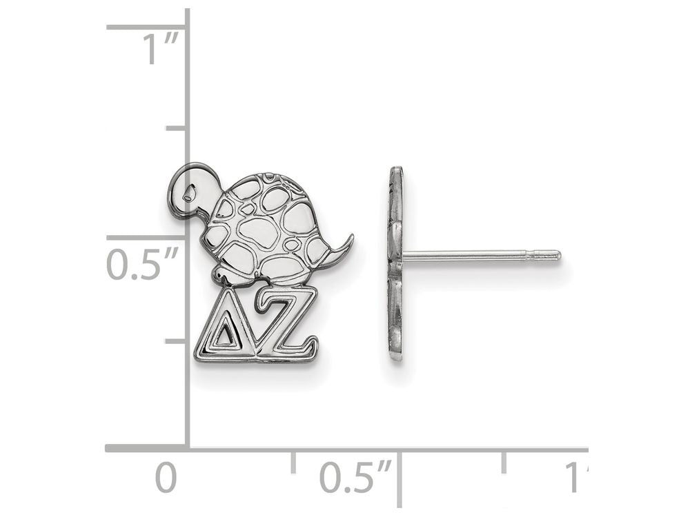 LogoArt Sterling Silver Delta Zeta Extra Small Post Earrings