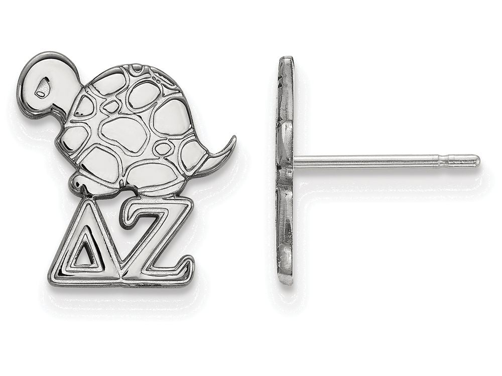 LogoArt Sterling Silver Delta Zeta Extra Small Post Earrings