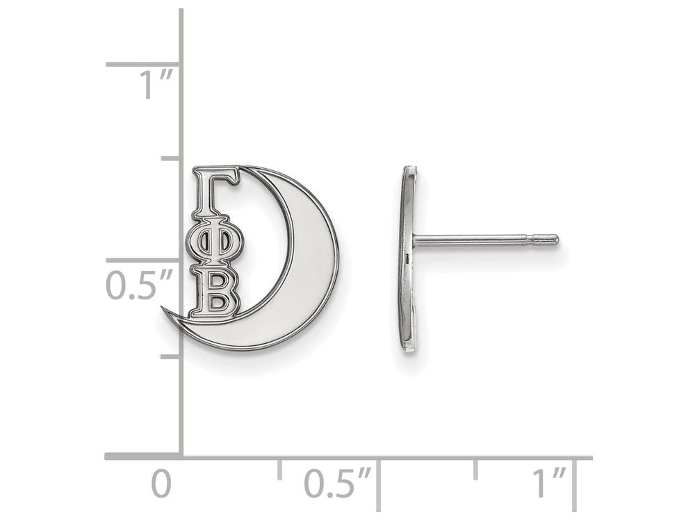 LogoArt Sterling Silver Gamma Phi Beta Extra Small Post Earrings