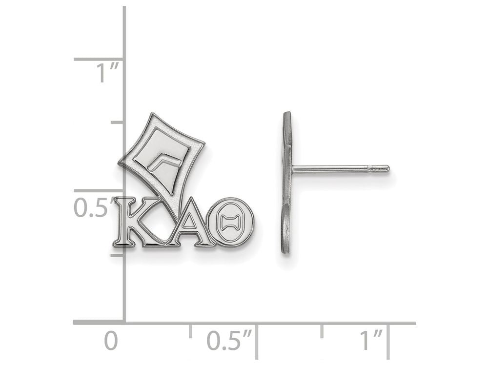 LogoArt Sterling Silver Kappa Alpha Theta Extra Small Post Earrings