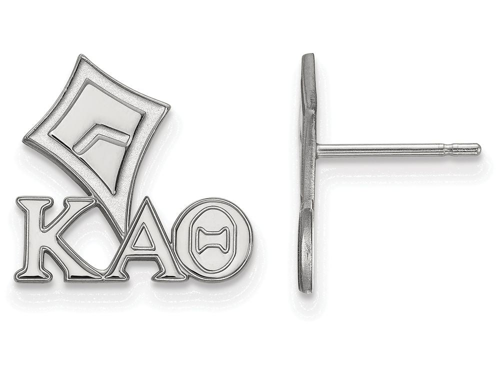LogoArt Sterling Silver Kappa Alpha Theta Extra Small Post Earrings